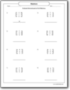 evaluate_determinants_of_3x3_matrices_worksheet